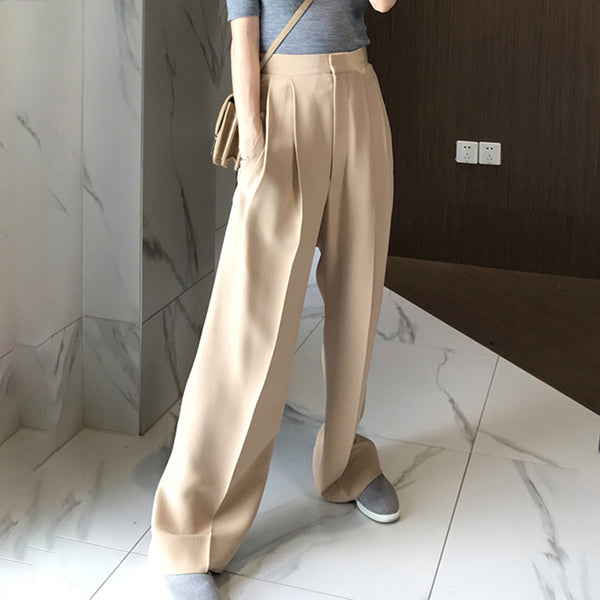 High Waisted Wide Leg Trousers