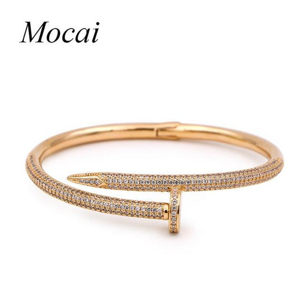 Round Gold Bangle